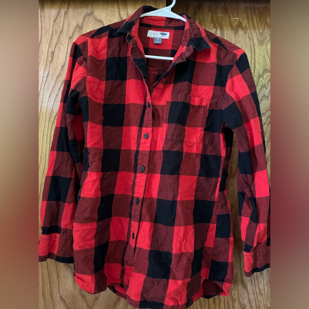 Old Navy XS Flannel (Red&Black)